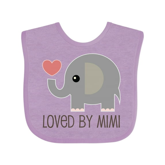 Inktastic Loved by My Mimi Grandchild Boys or Girls Baby Bib