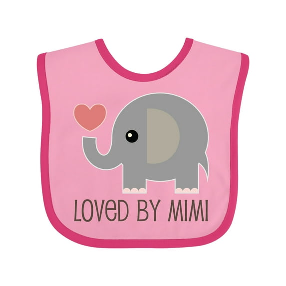 Inktastic Loved by My Mimi Grandchild Boys or Girls Baby Bib