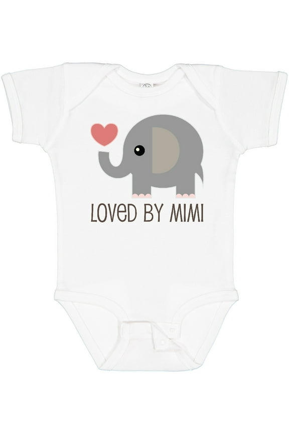 Loved by My Mimi Grandchild Boys or Girls Baby Bodysuit
