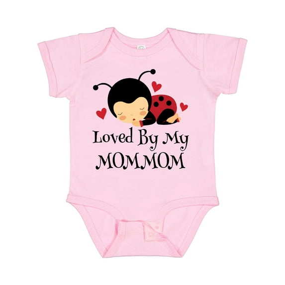 Inktastic Loved by My MomMom Grandchild Boys or Girls Baby Bodysuit