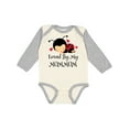 thumbnail image 1 of Inktastic Loved by My MomMom Grandchild Boys or Girls Long Sleeve Baby Bodysuit, 1 of 5