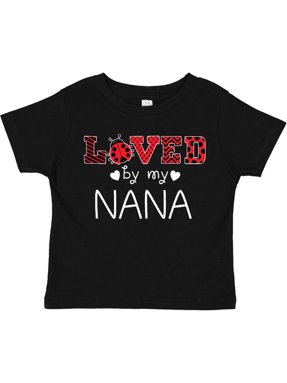 Loved by My Nana Cute Ladybug Boys or Girls Toddler T-Shirt