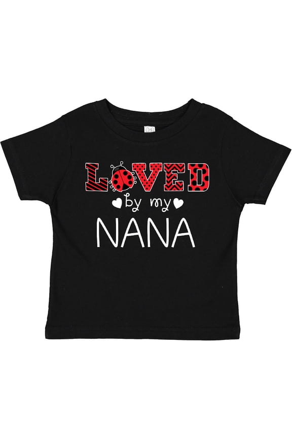 Loved by My Nana Cute Ladybug Boys or Girls Toddler T-Shirt