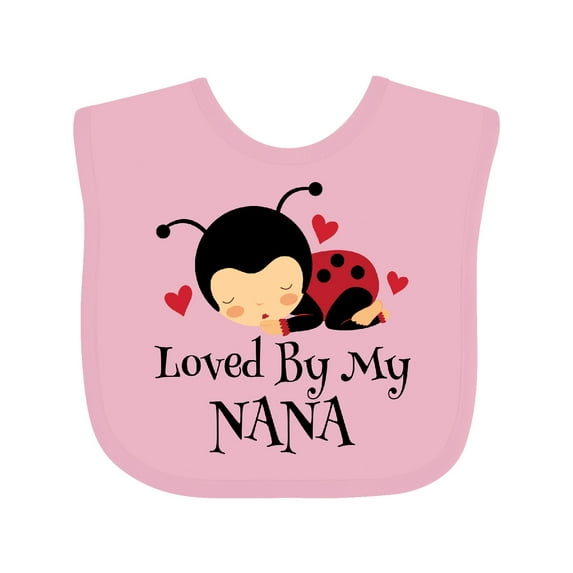 Inktastic Loved by My Nana Grandchild Boys or Girls Baby Bib