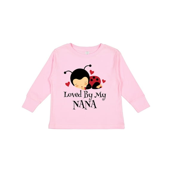 Inktastic Loved by My Nana Grandchild Boys or Girls Long Sleeve Toddler T-Shirt