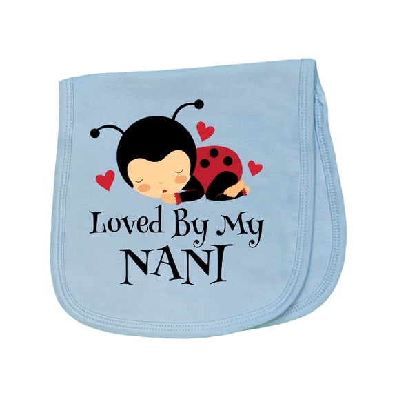 Inktastic Loved by My Nani Baby Burp Cloth
