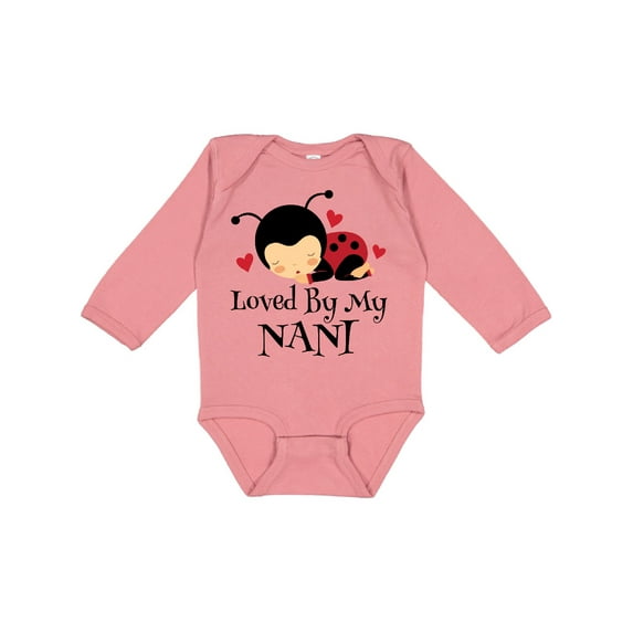 Inktastic Loved by My Nani Girls Long Sleeve Baby Bodysuit