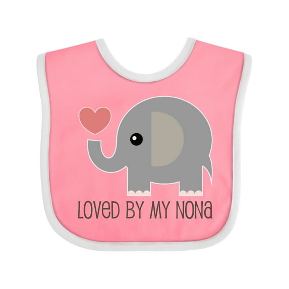 Inktastic Loved by My Nona Grandma Boys or Girls Baby Bib