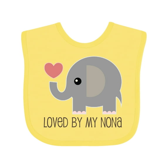 Inktastic Loved by My Nona Grandma Boys or Girls Baby Bib
