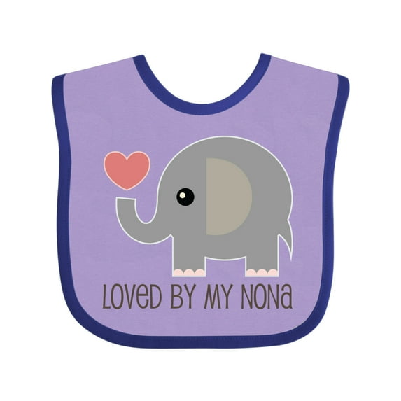 Inktastic Loved by My Nona Grandma Boys or Girls Baby Bib