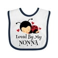 thumbnail image 1 of Inktastic Loved by My Nonna Grandchild Boys or Girls Baby Bib, 1 of 4