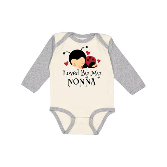 Inktastic Loved by My Nonna Grandchild Boys or Girls Long Sleeve Baby Bodysuit