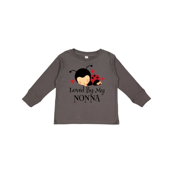 Inktastic Loved by My Nonna grandchild Boys or Girls Long Sleeve Toddler T-Shirt