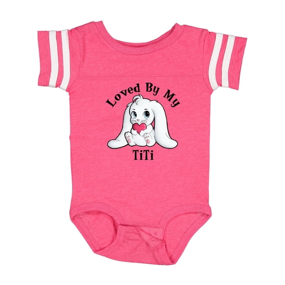 Inktastic Loved by My TiTi Bunny Rabbit Boys or Girls Baby Bodysuit