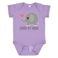thumbnail image 1 of Inktastic Loved by Nana Grandchild Elephant Boys or Girls Baby Bodysuit, 1 of 5
