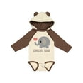 thumbnail image 1 of Inktastic Loved by Nana Grandchild Elephant Boys or Girls Long Sleeve Baby Bodysuit, 1 of 5