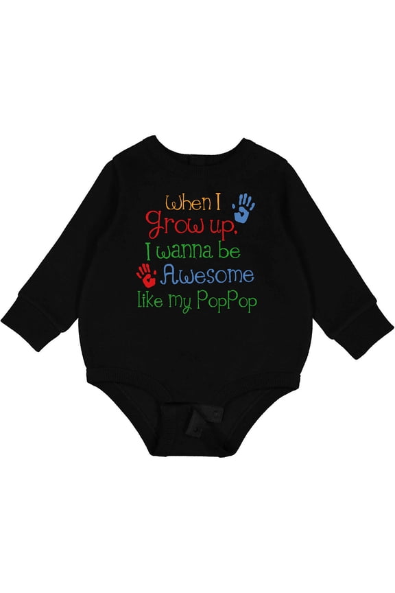 Loved by Pop Pop Baby Fleece Bodysuit