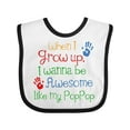 thumbnail image 1 of Inktastic Loved by Pop Pop Boys or Girls Baby Bib, 1 of 4