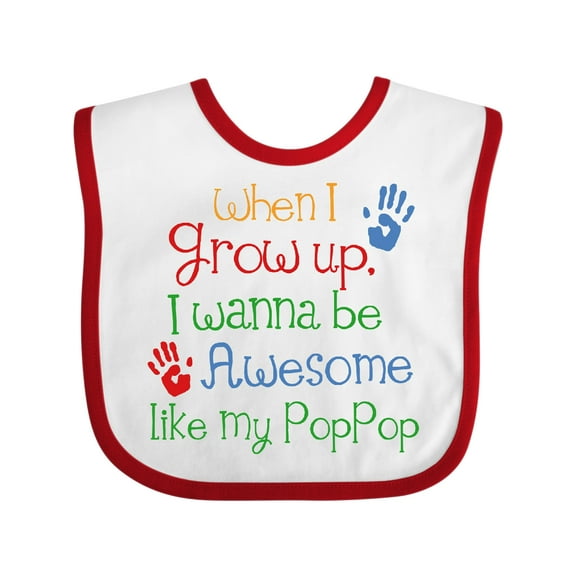 Inktastic Loved by Pop Pop Boys or Girls Baby Bib