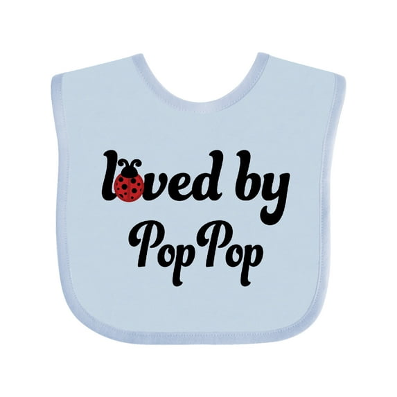 Inktastic Loved by Pop Pop Boys or Girls Baby Bib