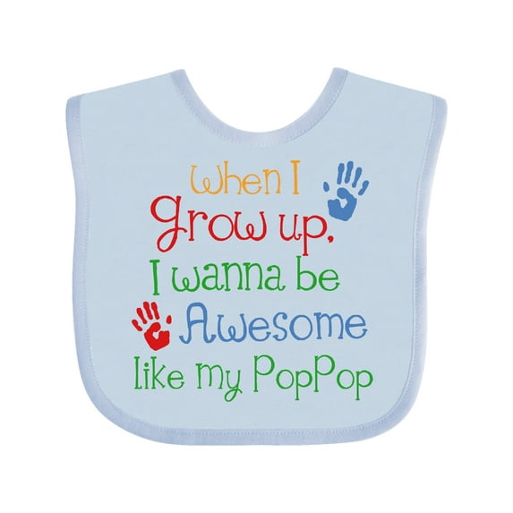 Inktastic Loved by Pop Pop Boys or Girls Baby Bib