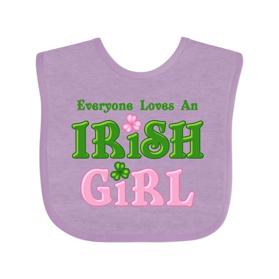 Inktastic Loves an Irish Girl Girls Baby Bib