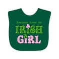 thumbnail image 1 of Inktastic Loves an Irish Girl Girls Baby Bib, 1 of 4
