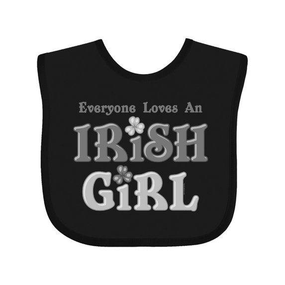 Inktastic Loves an Irish Girl Girls Baby Bib