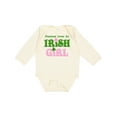 thumbnail image 1 of Inktastic Loves an Irish Girl Girls Long Sleeve Baby Bodysuit, 1 of 5