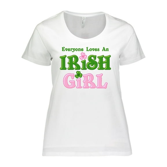 Inktastic Loves an Irish Girl Women's Plus Size T-Shirt