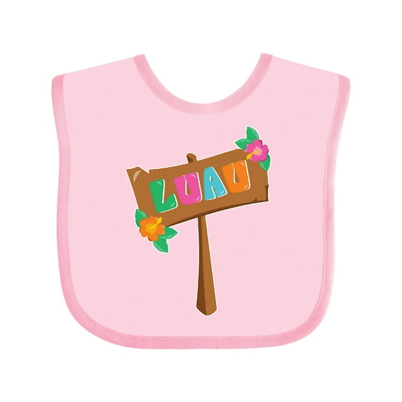 Inktastic Luau Sign Boys or Girls Baby Bib