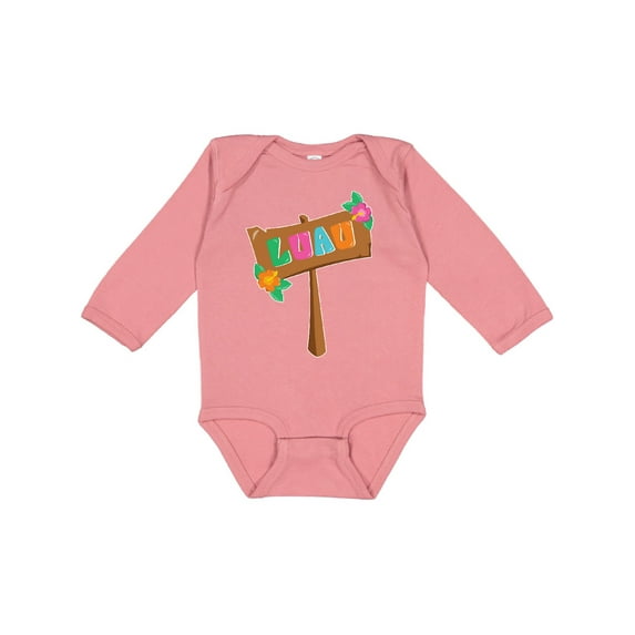 Inktastic Luau Sign Boys or Girls Long Sleeve Baby Bodysuit