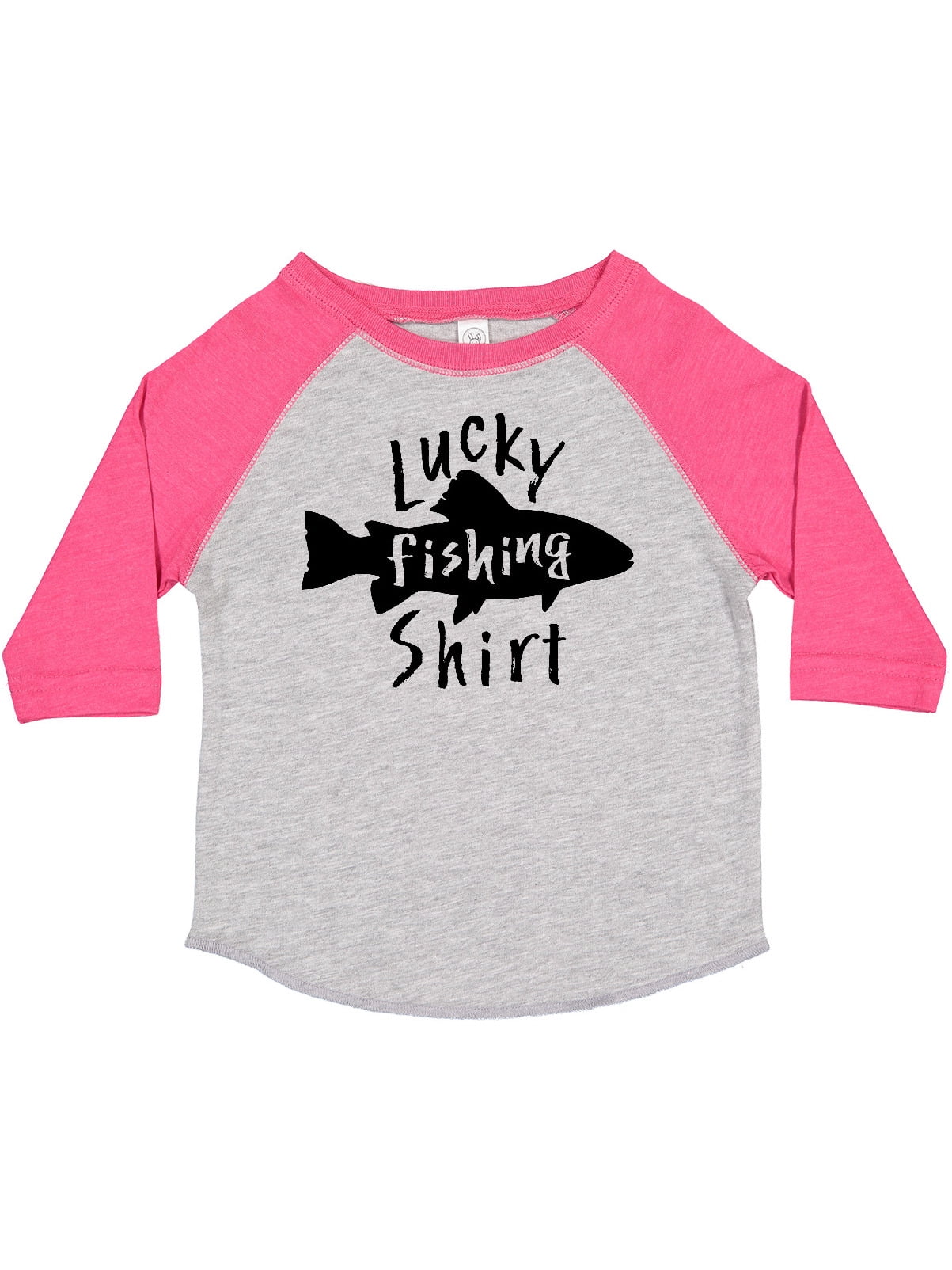 Inktastic Lucky Fishing Shirt- Fish Boys or Girls Toddler T-Shirt 