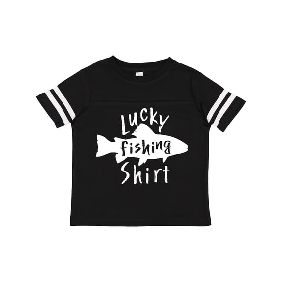 Inktastic Lucky Fishing Shirt Fish Boys or Girls Toddler T-Shirt