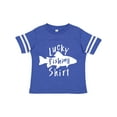 thumbnail image 1 of Inktastic Lucky Fishing Shirt Fish Boys or Girls Toddler T-Shirt, 1 of 5