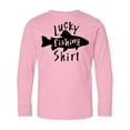 thumbnail image 1 of Inktastic Lucky Fishing Shirt Fish Long Sleeve Youth T-Shirt, 1 of 5