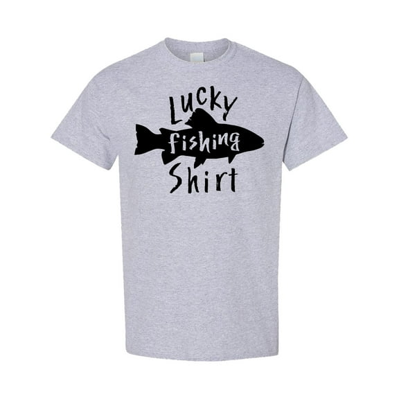 Inktastic Lucky Fishing Shirt Fish T-Shirt