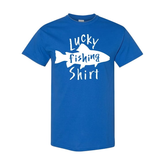 Inktastic Lucky Fishing Shirt Fish T-Shirt