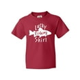 thumbnail image 1 of Inktastic Lucky Fishing Shirt- Fish Youth T-Shirt, 1 of 5