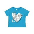 thumbnail image 1 of Inktastic Lung Cancer Awareness White Ribbon Around Heart Boys or Girls Toddler T-Shirt, 1 of 5