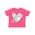thumbnail image 1 of Inktastic Lung Cancer Awareness White Ribbon Around Heart Boys or Girls Toddler T-Shirt, 1 of 5