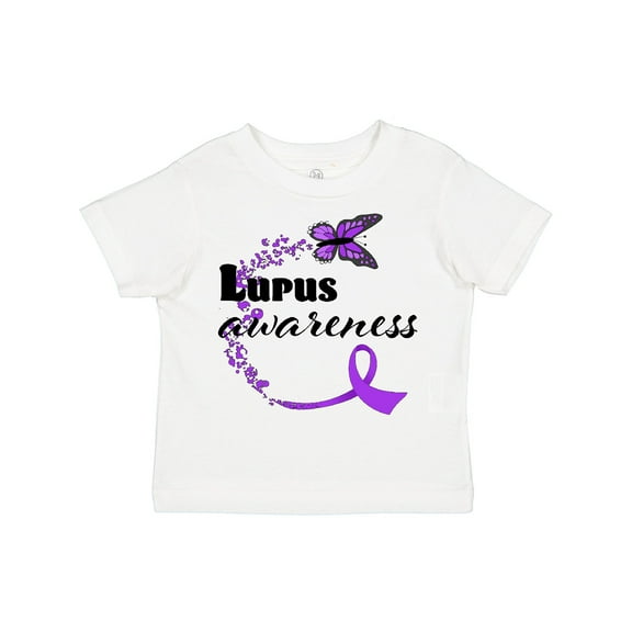 Inktastic Lupus Awareness Butterfly Ribbon Boys or Girls Toddler T-Shirt