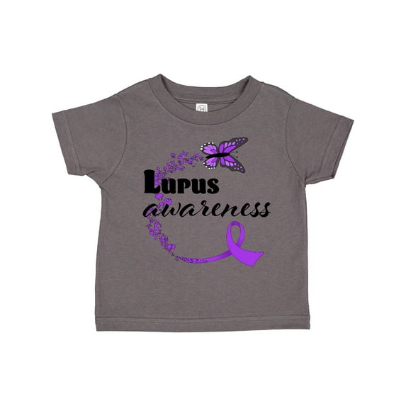Inktastic Lupus Awareness Butterfly Ribbon Boys or Girls Toddler T-Shirt