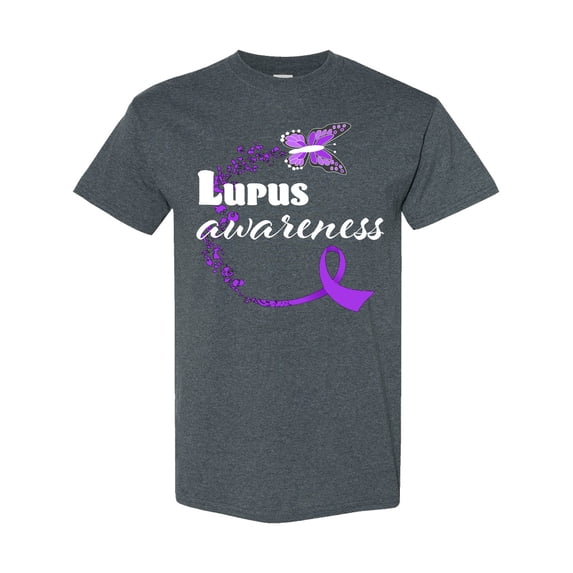 Inktastic Lupus Awareness Butterfly Ribbon T-Shirt