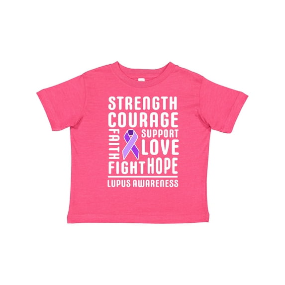 Inktastic Lupus Awareness Strength Support Courage Boys or Girls Toddler T-Shirt