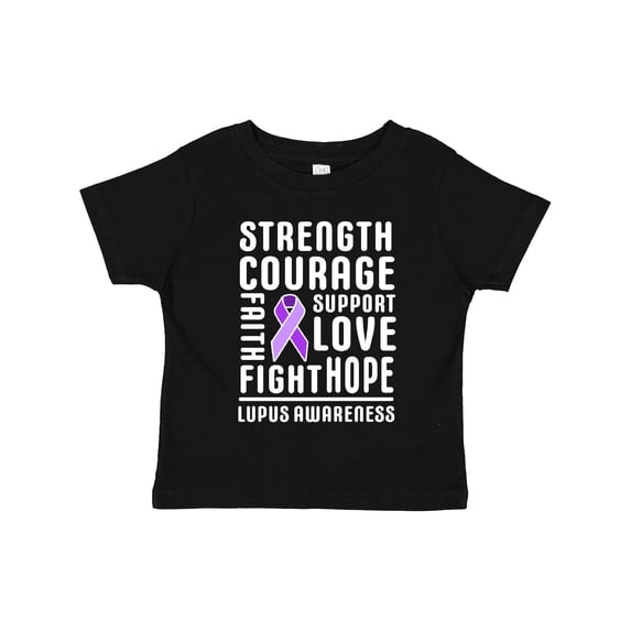 Inktastic Lupus Awareness Strength Support Courage Boys or Girls Toddler T-Shirt