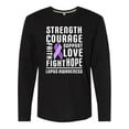 thumbnail image 1 of Inktastic Lupus Awareness Strength Support Courage Long Sleeve T-Shirt, 1 of 5