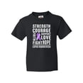 thumbnail image 1 of Inktastic Lupus Awareness Strength Support Courage Youth T-Shirt, 1 of 5