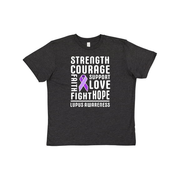 Inktastic Lupus Awareness Strength Support Courage Youth T-Shirt
