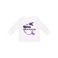 thumbnail image 1 of Inktastic Lupus Awareness butterfly ribbon Boys or Girls Long Sleeve Toddler T-Shirt, 1 of 5